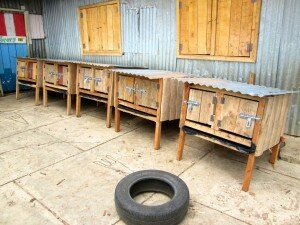 The completed Hutches